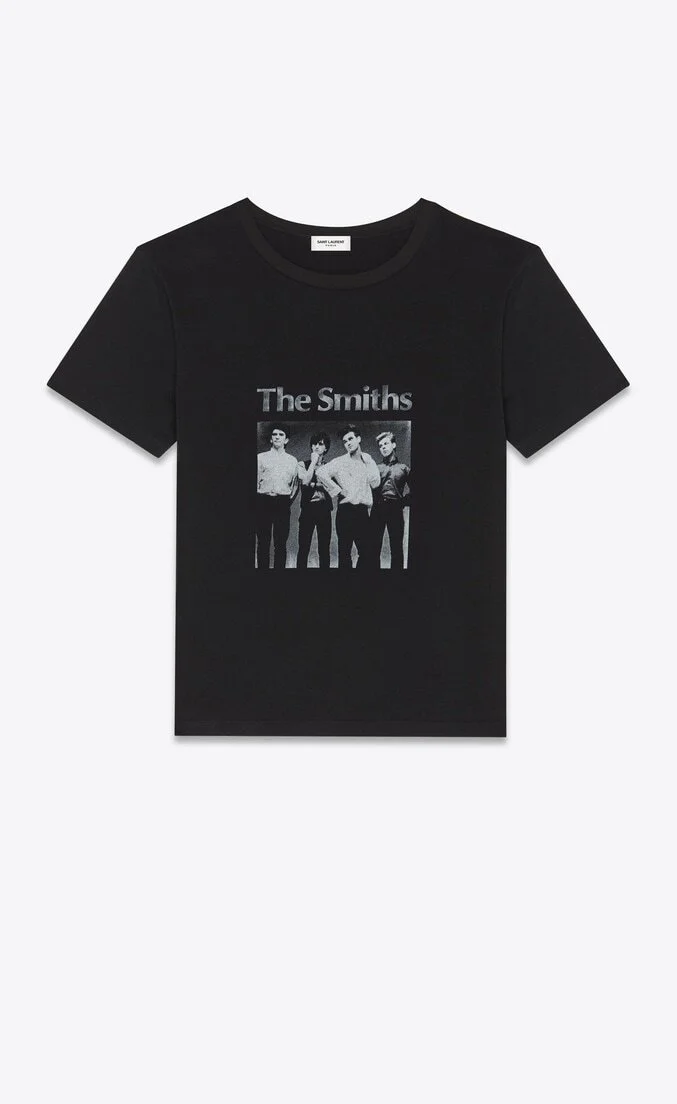 Saint Laurent Lightening Bolt T-Shirt in Black Jersey — UFO No More